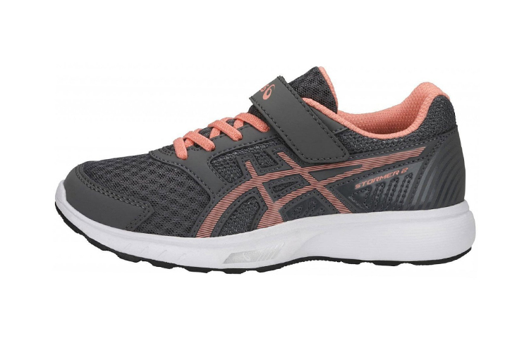 (Preschool) ASICS Stormer 2 'Grey Pink Velcro' C812N-9706