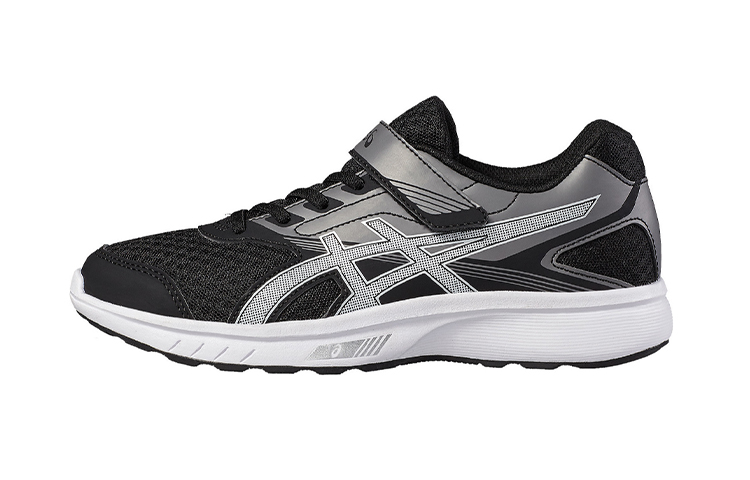 (Preschool) ASICS Stormer 'Black Grey Velcro' C725N-9093