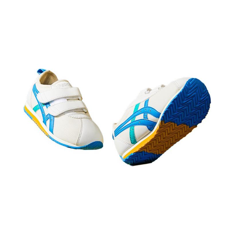 Lookbook 中童 Asics Suku 輕便耐磨 兒童休閒鞋 米藍色