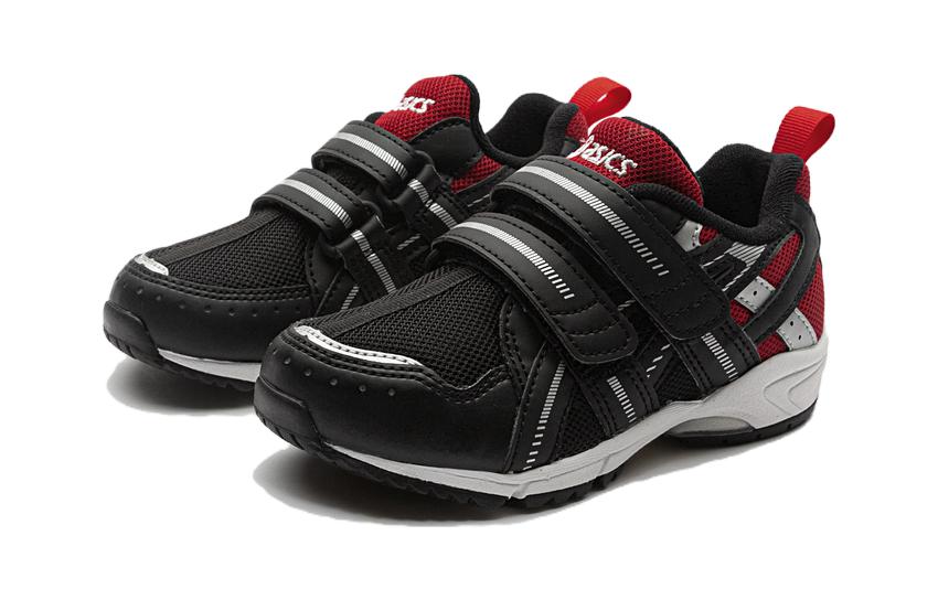 Shop 中童 Asics Suku 減震耐磨 兒童休閒鞋 黑紅