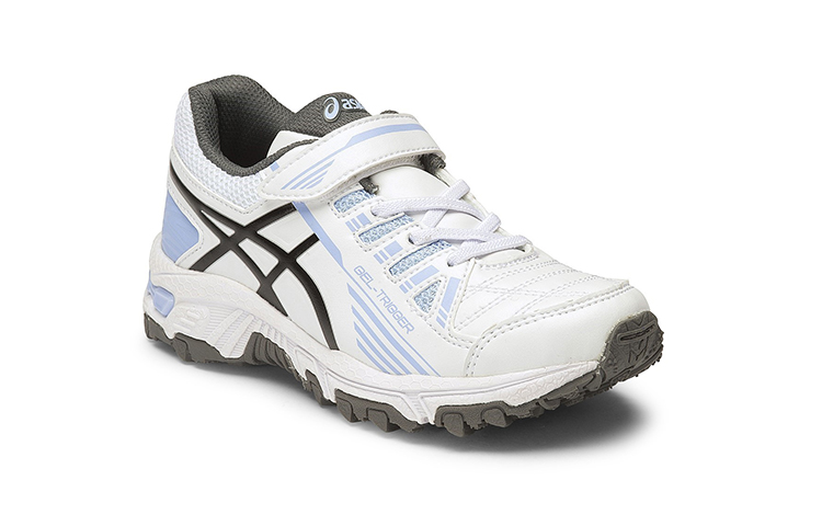 Lookbook (Preschool) ASICS Trigger 11 'White Black Blue' C613Y-0199