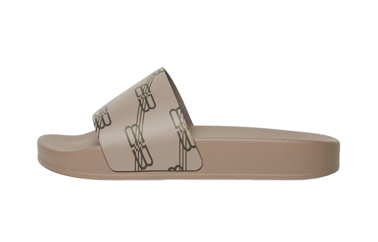 (Preschool) Balenciaga BB Monogram 'Printed Flat Sandal Grey Beige' 712938W1S9N3020