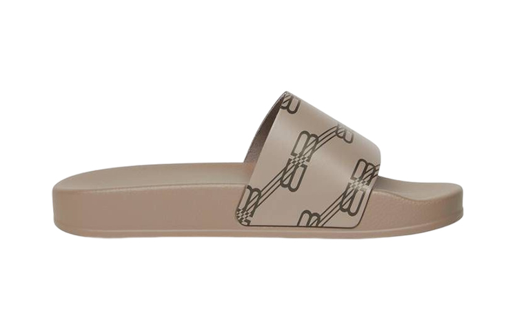 Order (PS) Balenciaga BB Monogram ''Sandale Plate Imprimée Gris Beige'' 712938W1S9N3020