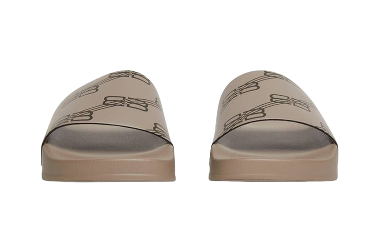 Purchase (PS) Balenciaga BB Monogram ''Sandale Plate Imprimée Gris Beige'' 712938W1S9N3020