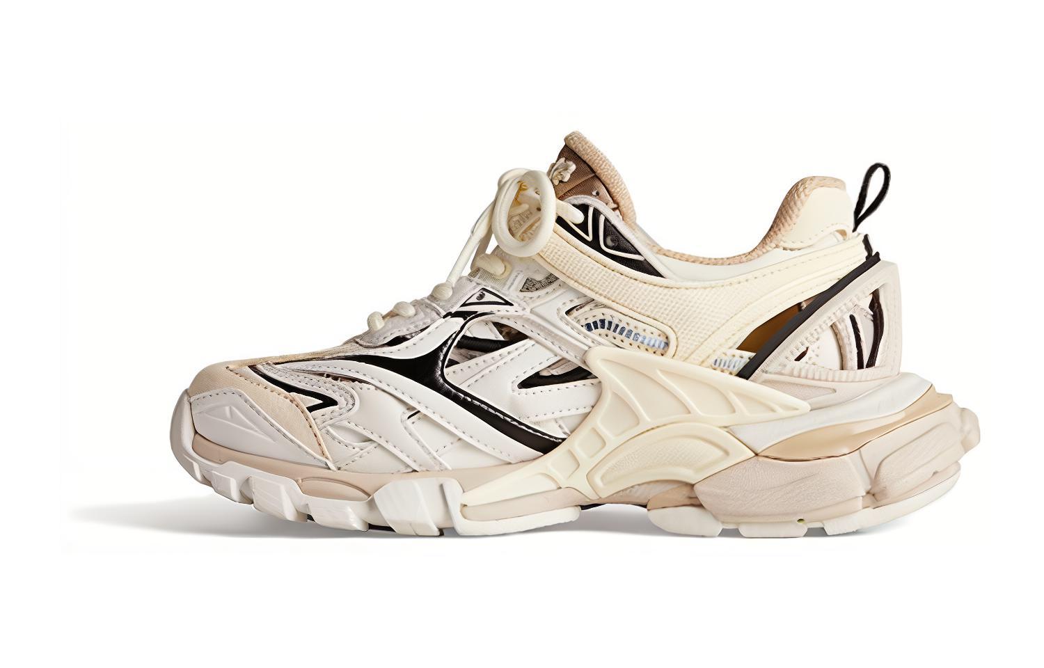 (Preschool) Balenciaga Lace-Up Round Toe 'Beige' 690494W3AE39797