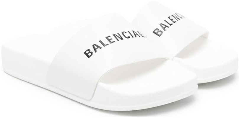 兒童 Balenciaga巴黎世家 橡膠 舒適休閒 百搭防滑 兒童拖鞋 白色 Order 兒童 Balenciaga巴黎世家 橡膠 舒適休閒 百搭防滑 兒童拖鞋 白色