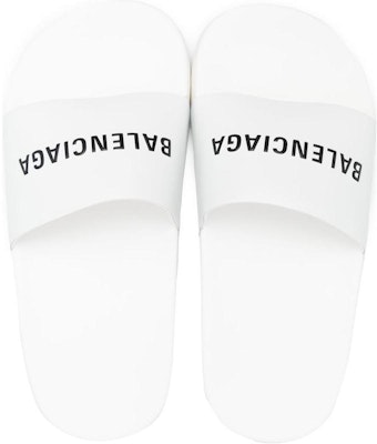 (PS) 발렌시아가 컴포트 슬라이드 (화이트) 693777W1S83 Details for (PS) 발렌시아가 컴포트 슬라이드 (화이트) 693777W1S83