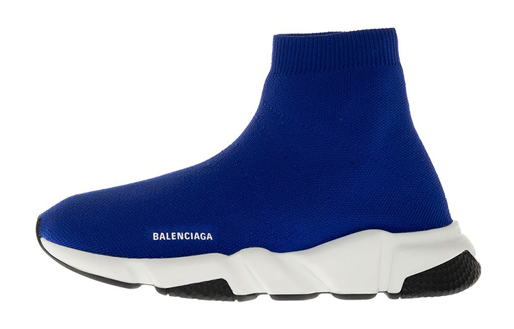 Buy (PS) 巴黎世家 速度再生 蓝色针织鞋 597425W2DB24791