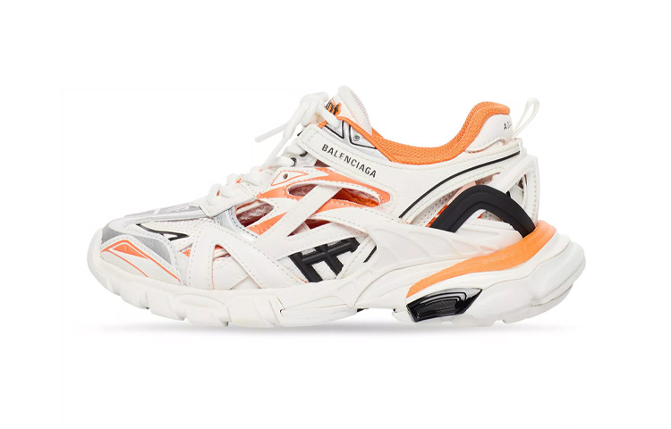 (Preschool) Balenciaga Track 2.0 Sneakers 'White Orange Black' 690494W3GN39059