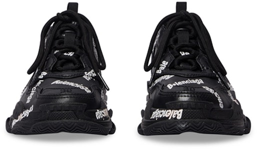 (PS) Balenciaga Triple S 'Hitam' 654251W2FAB1090 Shop (PS) Balenciaga Triple S 'Hitam' 654251W2FAB1090