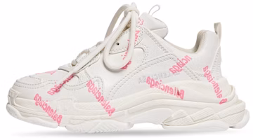 (Preschool) Balenciaga Triple S Logotype Sneaker 'White and Pink Technical Material' 654251W2FAB9050 (Preschool) Balenciaga Triple S Logotype Sneaker 'White and Pink Technical Material' 654251W2FAB9050