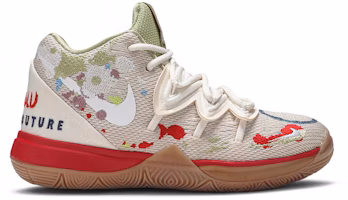 (Preschool) Bandulu x Nike Kyrie 5 'Embroidered Splatters' CQ9341-100 (Preschool) Bandulu x Nike Kyrie 5 'Embroidered Splatters' CQ9341-100