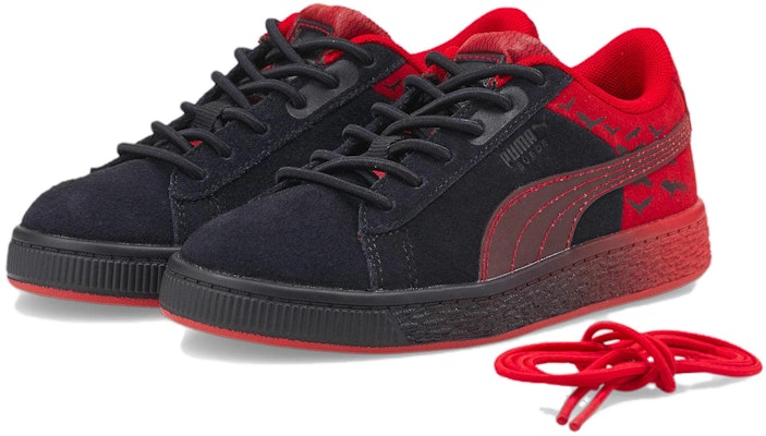 (PS) 蝙蝠侠 x Puma Suede Classic '黑色巴巴多斯樱桃' 383088-01 Lookbook (PS) 蝙蝠侠 x Puma Suede Classic '黑色巴巴多斯樱桃' 383088-01