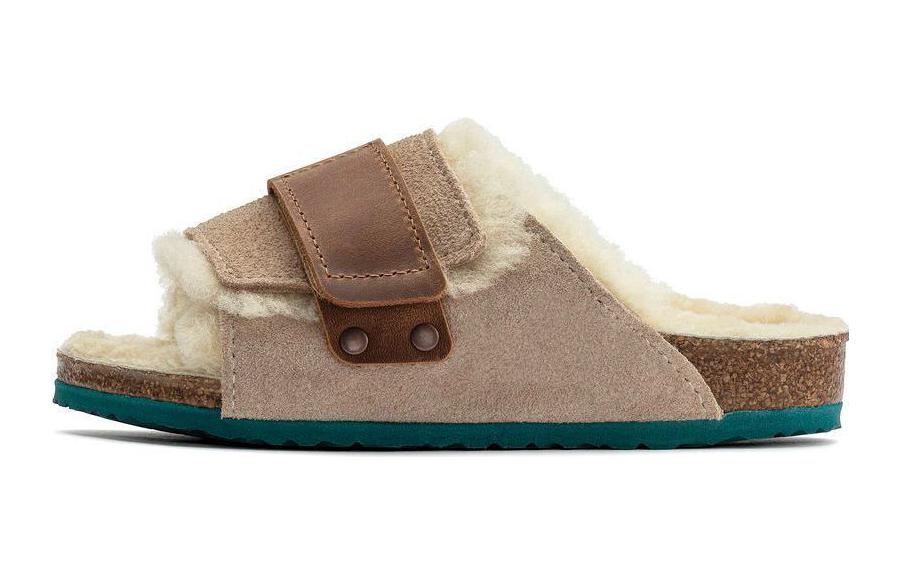 (Preschool) Birkenstock 'Fuzzy Comfort Warm Thick Sole Versatile - Light Brown Narrow' 1023306