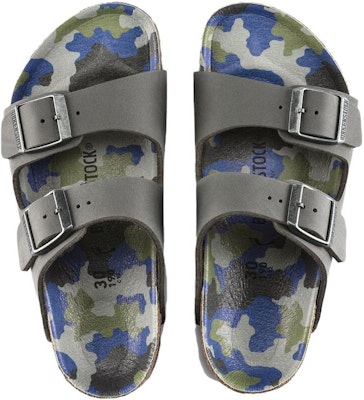 (Preschool) Birkenstock Arizona 'Camo Grey Narrow' 1022569 Shop (Preschool) Birkenstock Arizona 'Camo Grey Narrow' 1022569