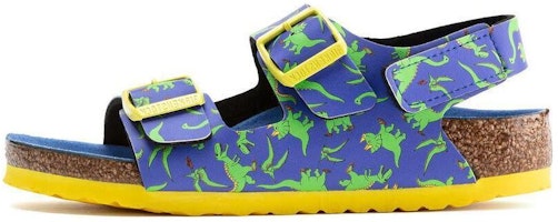 (Preschool) Birkenstock Arizona Narrow 'Blue Yellow' 1021712 (Preschool) Birkenstock Arizona Narrow 'Blue Yellow' 1021712