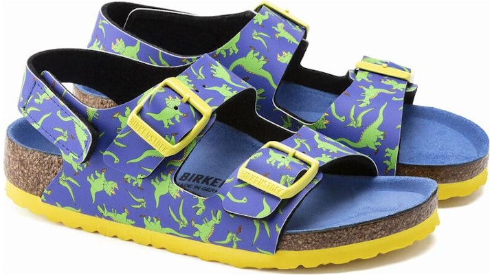 (Preschool) Birkenstock Arizona Narrow 'Blue Yellow' 1021712 Lookbook (Preschool) Birkenstock Arizona Narrow 'Blue Yellow' 1021712