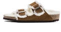Buy (Preschool) Birkenstock Arizona Shearling 'Brown Regular' 1017791