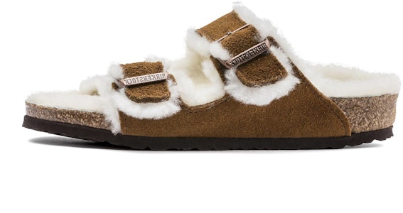 (PS) Birkenstock Arizona Shearling 'Narrow Brown' Coklat untuk Wanita 1017792 Buy (PS) Birkenstock Arizona Shearling 'Narrow Brown' Coklat untuk Wanita 1017792