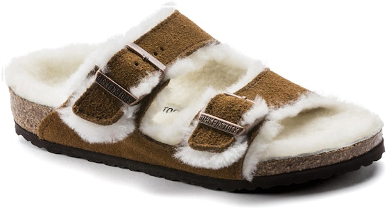 (PS) Birkenstock Arizona Shearling 'Narrow Brown' Coklat untuk Wanita 1017792 Lookbook (PS) Birkenstock Arizona Shearling 'Narrow Brown' Coklat untuk Wanita 1017792