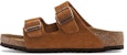 (Preschool) Birkenstock Arizona Suede 'Brown Narrow' 1024345