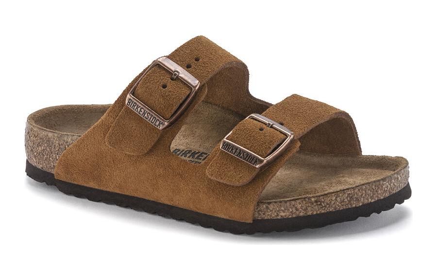 Order (PS) Birkenstock Arizona Suede 'Cokelat Narrow' 1024345