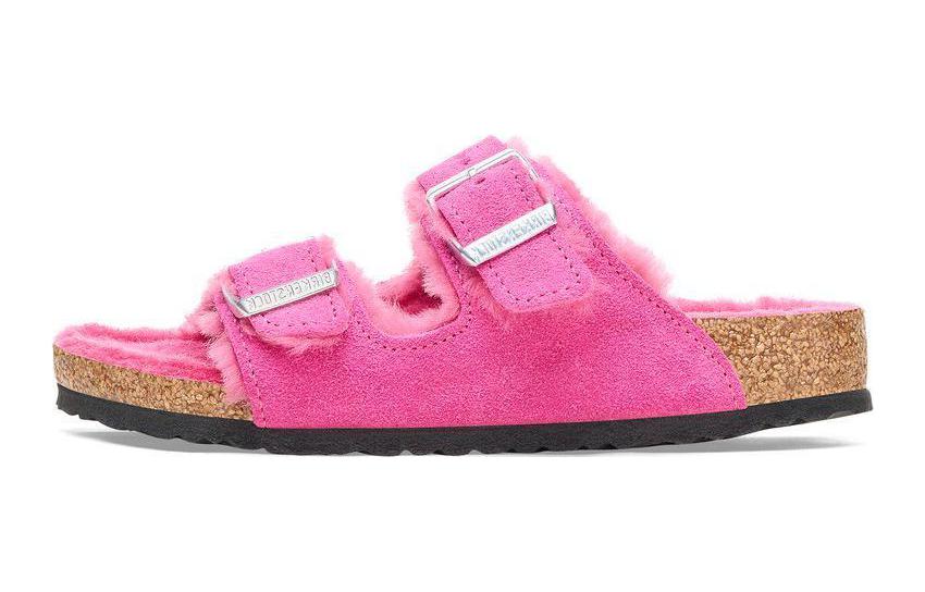 (Preschool) Birkenstock Arizona Suede Narrow 'Plush Purple' 1025117