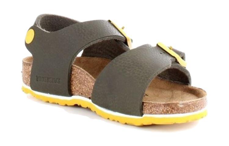 Lookbook (PS) Birkenstock 綠色皮革搭扣涼鞋 1015754