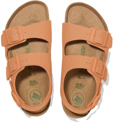 (Preschool) Birkenstock Canvas Comfort 'Orange Buckle' 1025162 Shop (Preschool) Birkenstock Canvas Comfort 'Orange Buckle' 1025162