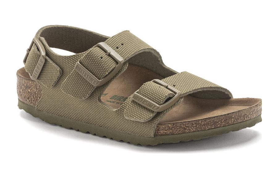 Order (PS) 버켄스탁 캔버스 컴포트 샌들 네로우 '카키 버클' 1024376