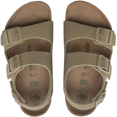 (Preschool) Birkenstock Canvas Comfort Sandal Narrow 'Khaki Buckle' 1024376 Shop (Preschool) Birkenstock Canvas Comfort Sandal Narrow 'Khaki Buckle' 1024376