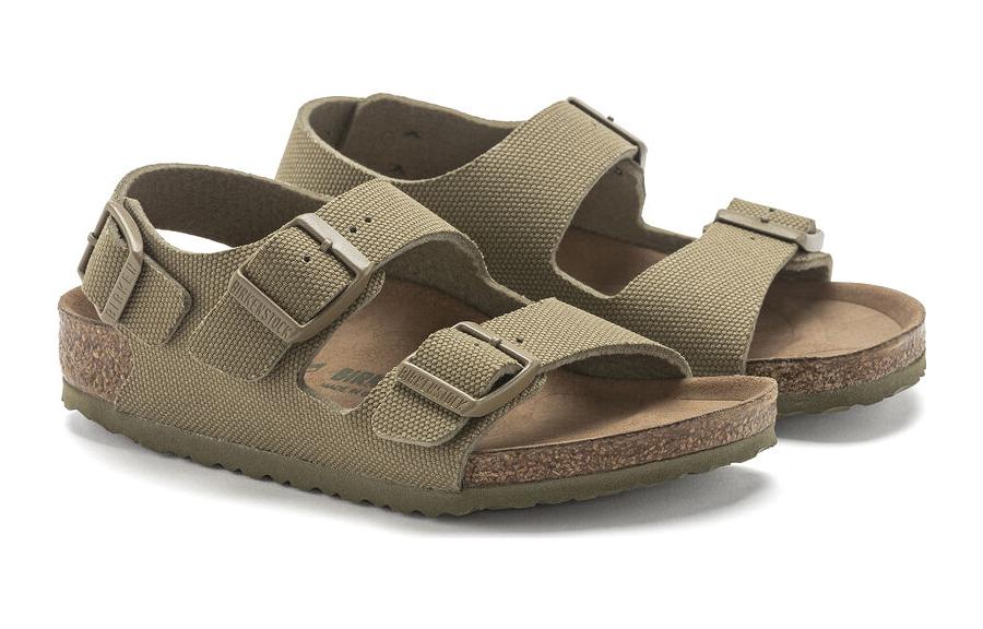 Lookbook (PS) 버켄스탁 캔버스 샌들 '카키 버클' 1024324