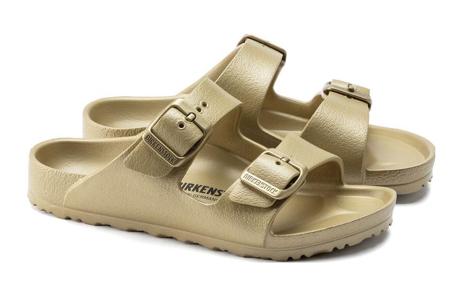 Lookbook (PS) Birkenstock Classic Round Toe Slides ''Selipar Selesa Emas Gesper Klasik'' 1022939