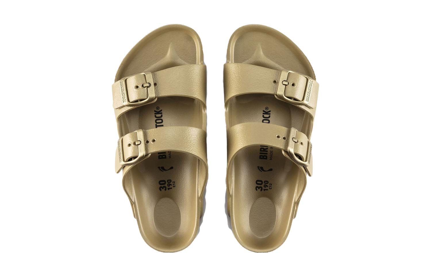 Shop (PS) Birkenstock Classic Round Toe Slides ''Selipar Selesa Emas Gesper Klasik'' 1022939