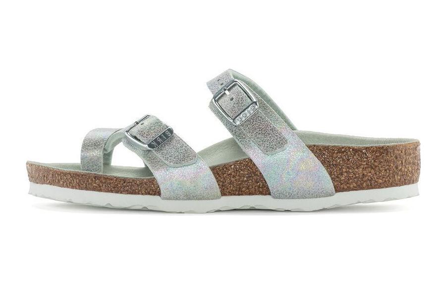 (Preschool) Birkenstock Classic Toe Loop Slide Narrow 'Matcha Green' 1024713