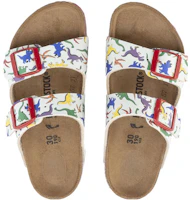 Shop (PS) Sandal Birkenstock Lembut Buckle Hujung Bulat ''Putih Merah''. 1023413