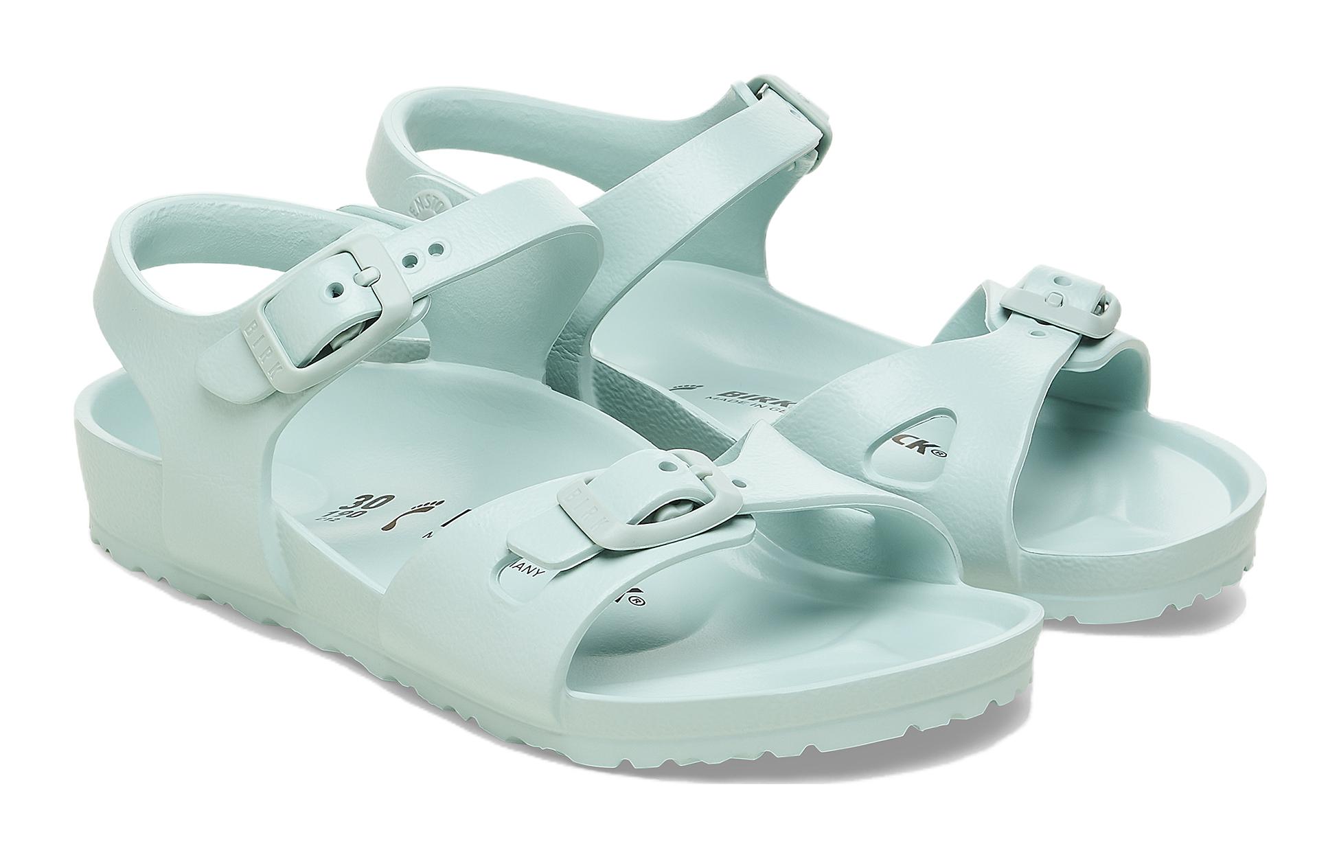 Lookbook (PS) 버켄스탁 컴포트 라운드토 내로우 '라이트 블루 버클' 1027411