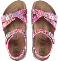 Shop (PS) Birkenstock Keselesaan ''Metallic Buckle Mismatch Pink'' Tumit Lembut. 1022213