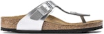 (Preschool) Birkenstock Gizeh 'Silver' 1019159