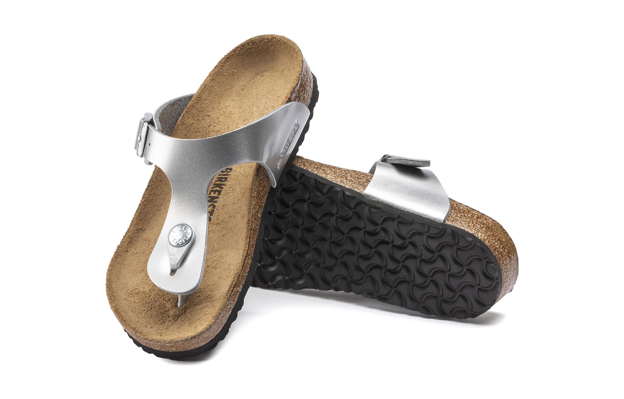 Shop (PS) Birkenstock Gizeh 'Plateado Estrecho' 1019192