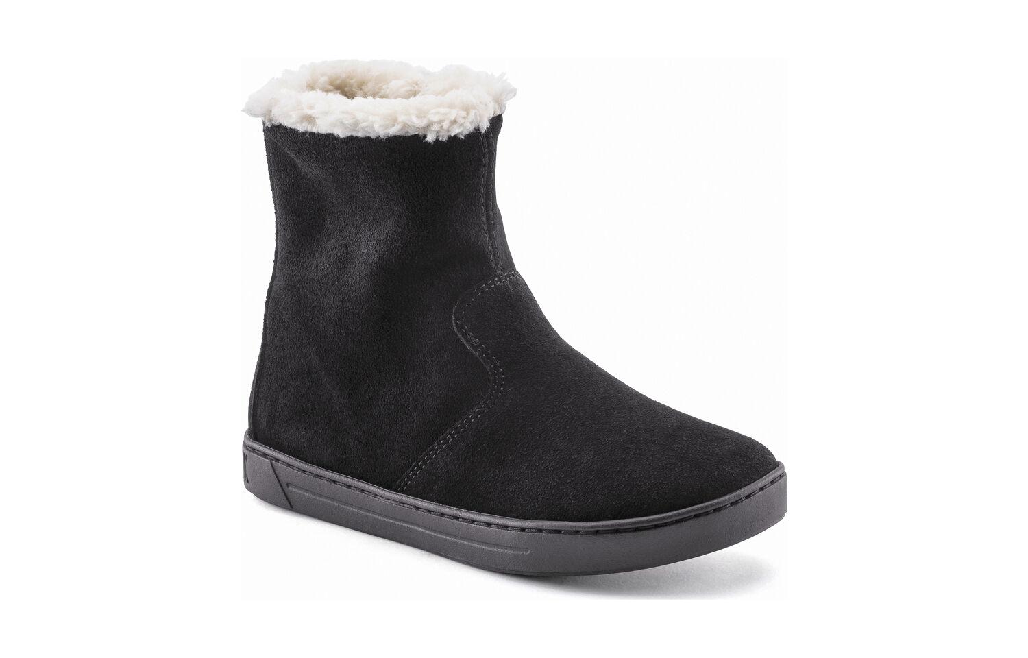 Order (PS) 버켄스탁 미드캘프 부츠 '블랙 스웨이드 웜스' 1017843