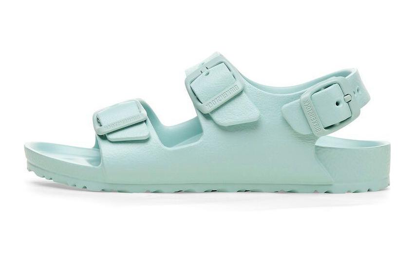 (Preschool) Birkenstock Milano 'Comfort Round Toe Buckle Green Narrow Version' 1026751