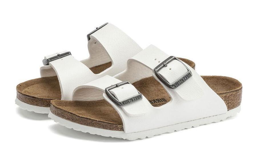 (PS) Birkenstock Open-Toe Leather Slides 'White' 圖 3