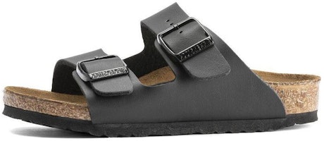 (Preschool) Birkenstock Open-Toe Slippers 'Black Leather' 0555123 (Preschool) Birkenstock Open-Toe Slippers 'Black Leather' 0555123