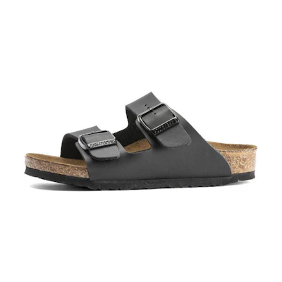 (PS) Birkenstock Open-Toe Slippers 'Black Leather'