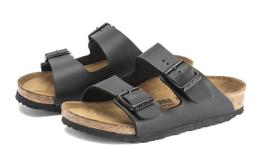 Lookbook (PS) Sandal Terbuka Birkenstock 'Kulit Hitam' 0555123