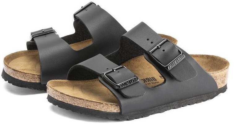 (Preschool) Birkenstock Open-Toe Slippers 'Black Leather' 0555123 Lookbook (Preschool) Birkenstock Open-Toe Slippers 'Black Leather' 0555123