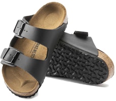 (PS) 버켄스탁 오픈토 슬리퍼 '블랙 가죽' 0555123 Shop (PS) 버켄스탁 오픈토 슬리퍼 '블랙 가죽' 0555123