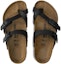 Shop (Preschool) Birkenstock PU Slides 'Narrow Black' 'Simple Round-Toe Comfort Soft Sole Toe Loop' 1015555