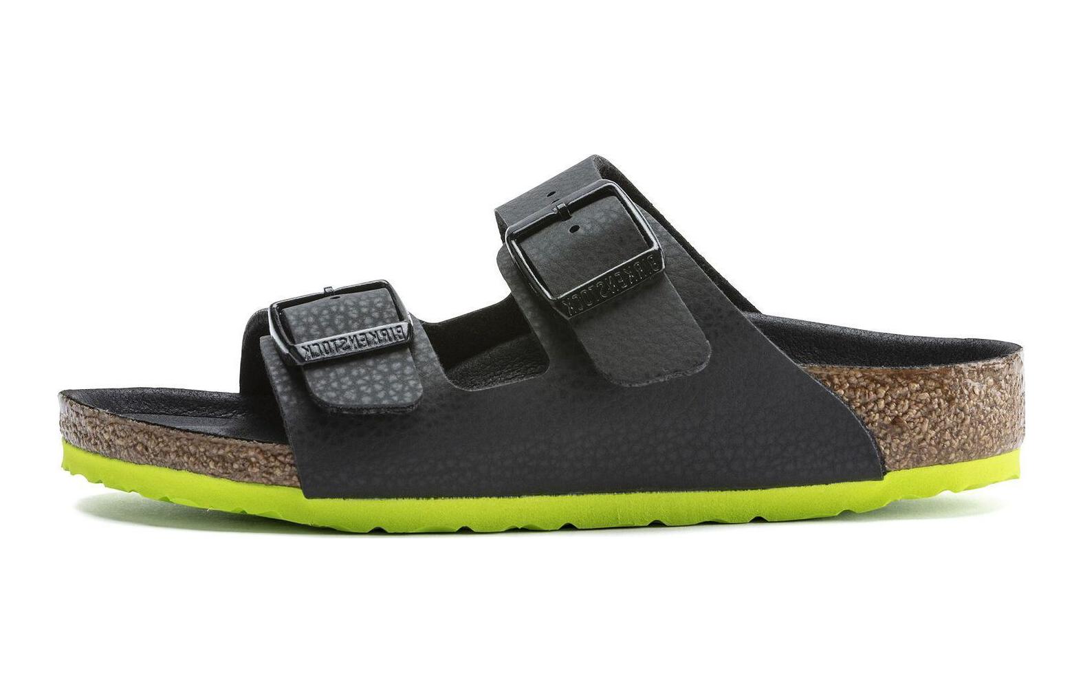 Buy (PS) 버켄스탁 샌들 '블랙 그린 버클' 1022102